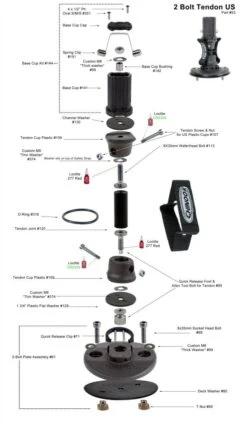 Chinook Mast Base 2-Bolt Tendon