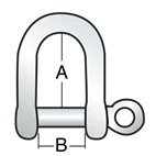 Harken Shackle Long 1/4'' Pin (6mm) - Image 2