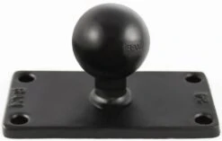 RAM Mounts C Size 1.5" Ball On Rectangular Plate With 1.5" X 3.5" 4-Hole Pattern - Helix 7